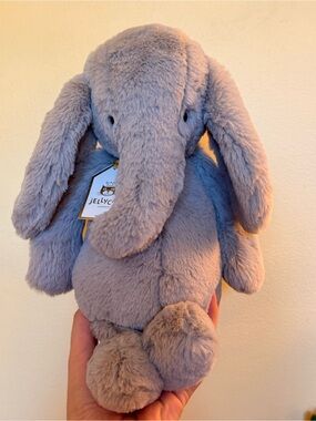 Jellycat Luxe Elephant Thuddeus Medium Bashful NWT